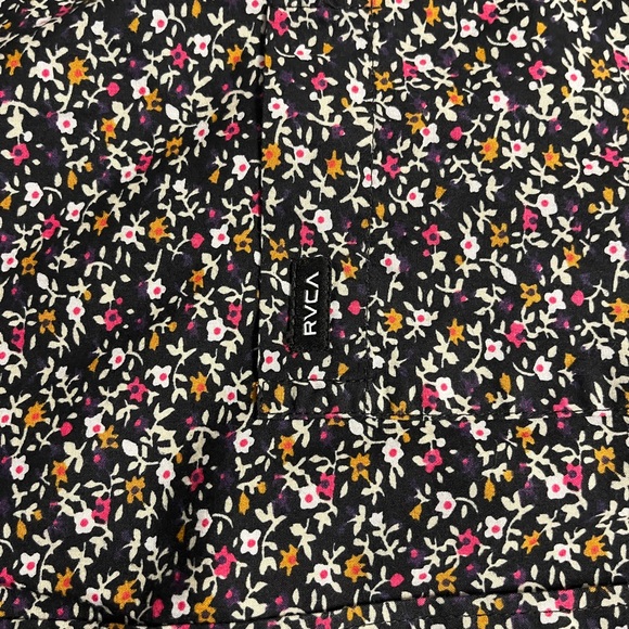 RVCA Black Floral Pattern Shirt - Picture 3 of 8